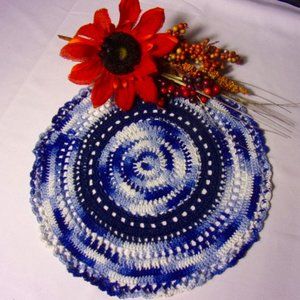 Handmade Crocheted Doily, Home Decor Table Doilies, Crochet Doily, MADE BY KAT